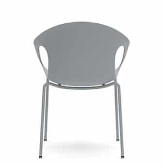 KIN202U1 - Kin Arm Chair, 4 Leg Frame with Upholstered Seat Pad