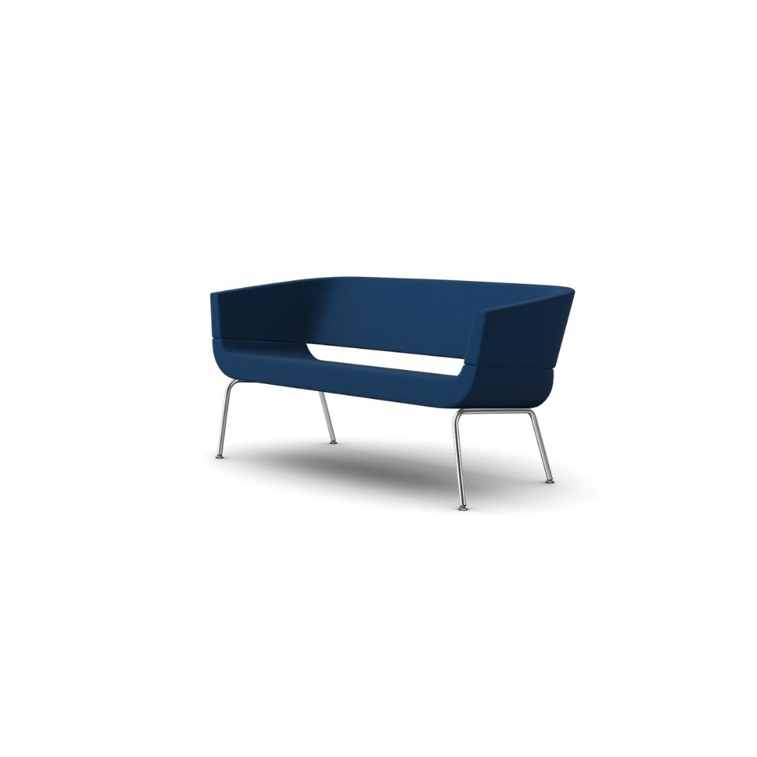 A822 - Allermuir Lola Sofa With Tubular Frame