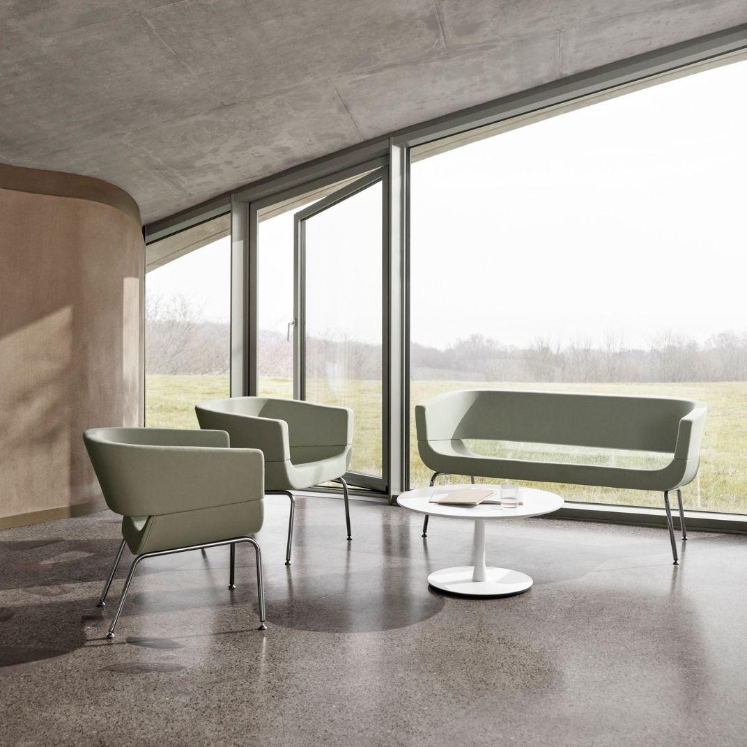 A822 - Allermuir Lola Sofa With Tubular Frame