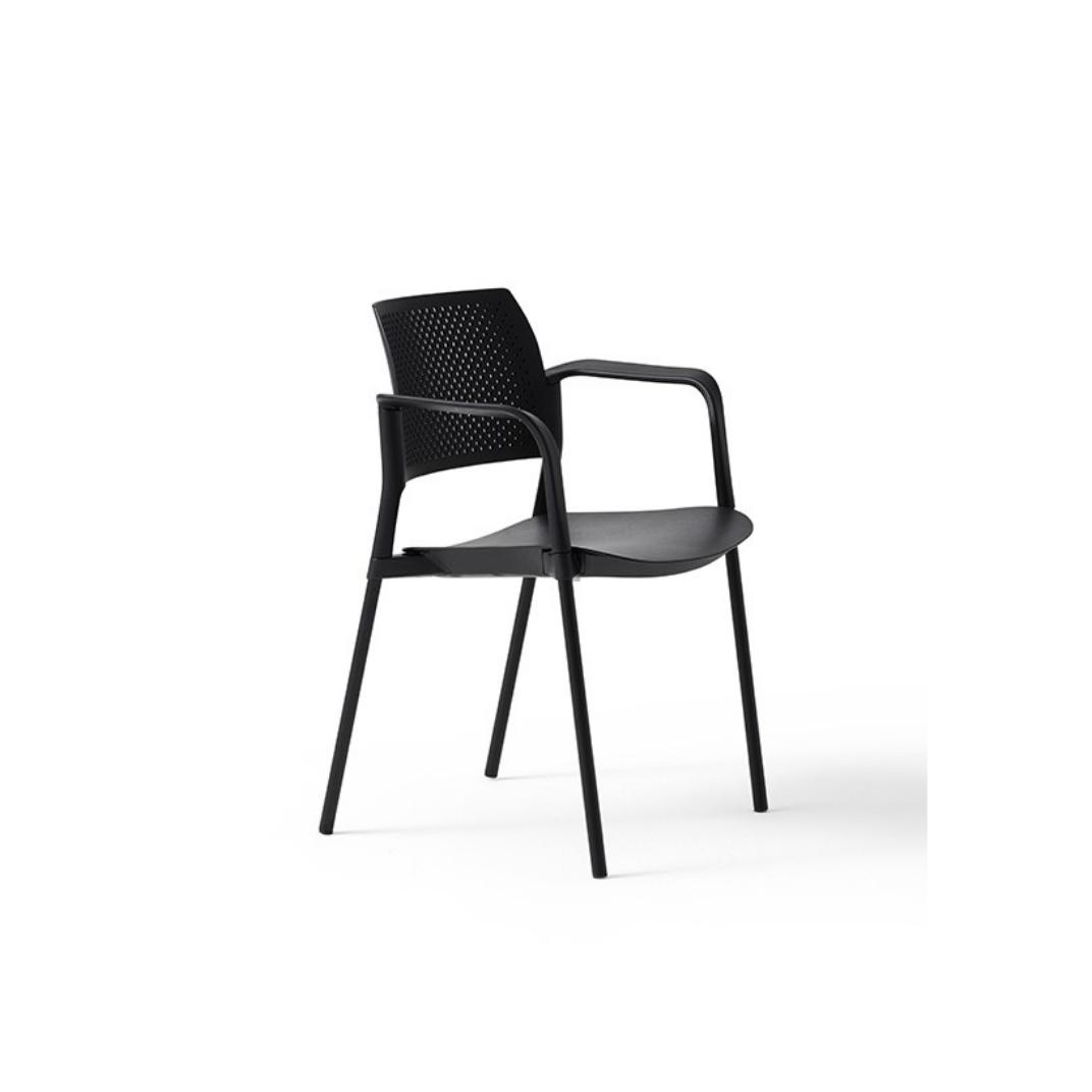 KS1A Kyos With Arms 4 Legs Plastic Seat and Back*