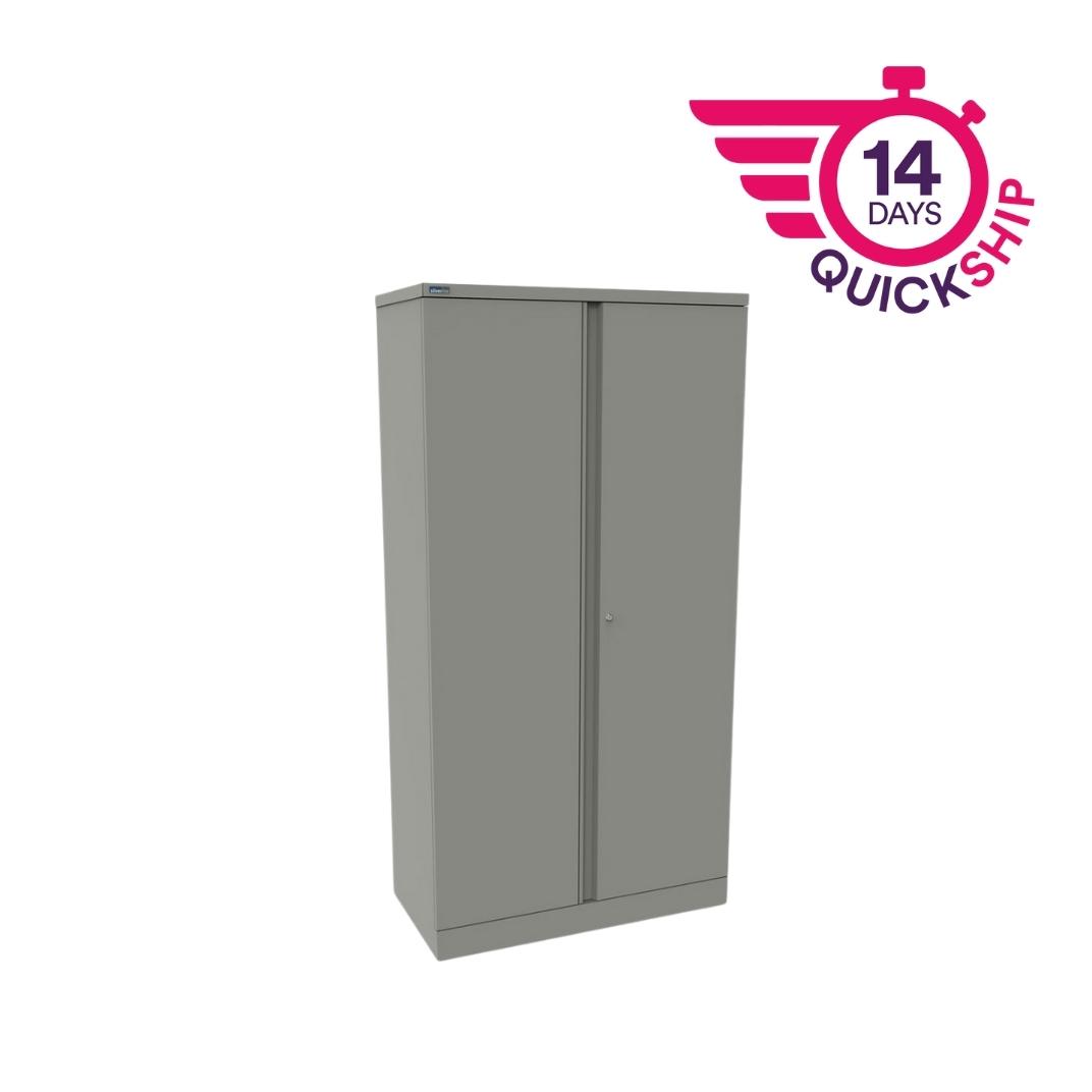 CULM8SD - M:Line Steel Cupboard - 1950mmH 2 double door - assembled c/w 4 shelves