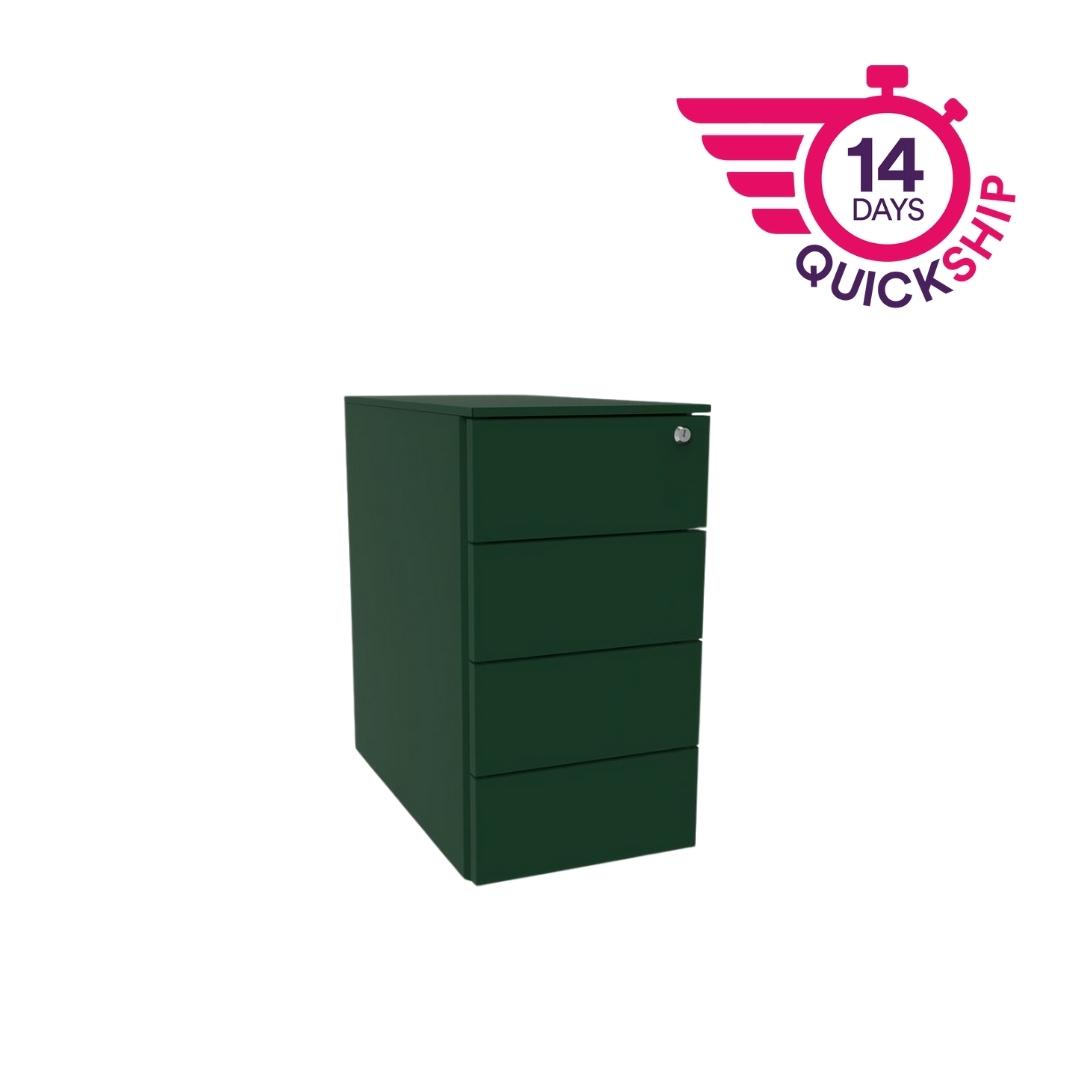 PD4B53SD57 - 4 drawer standard mobile pedestal with 1 filing and 3 personal drawers