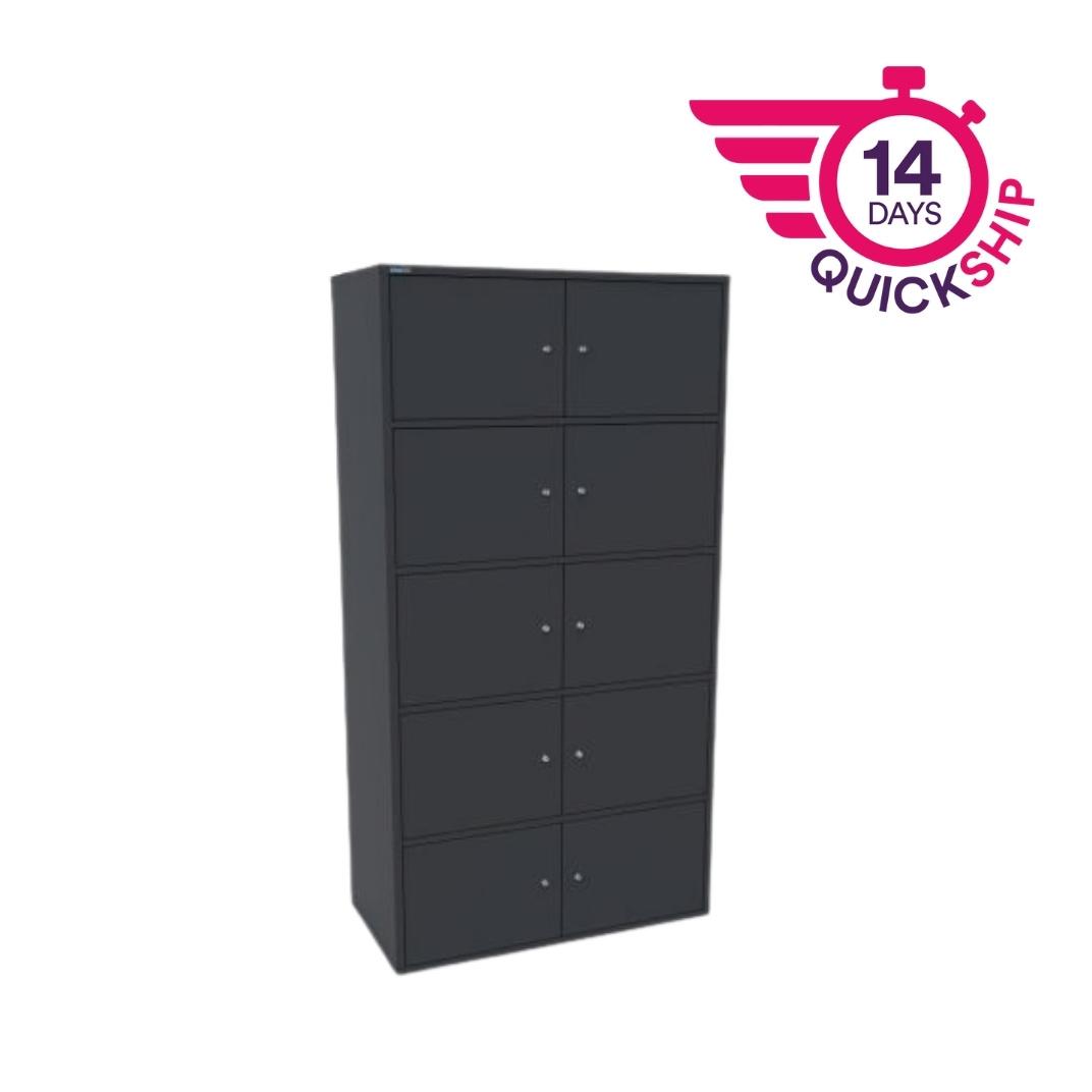 PM190PC10SDD - M:Line Ten Personal Lockers with digital kitlock