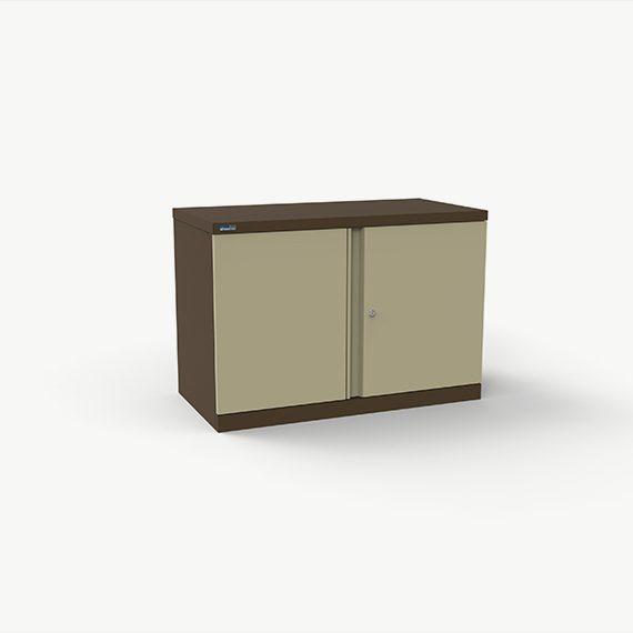 M:Line Steel Cupboard - 690mmH 2 double door - assembled