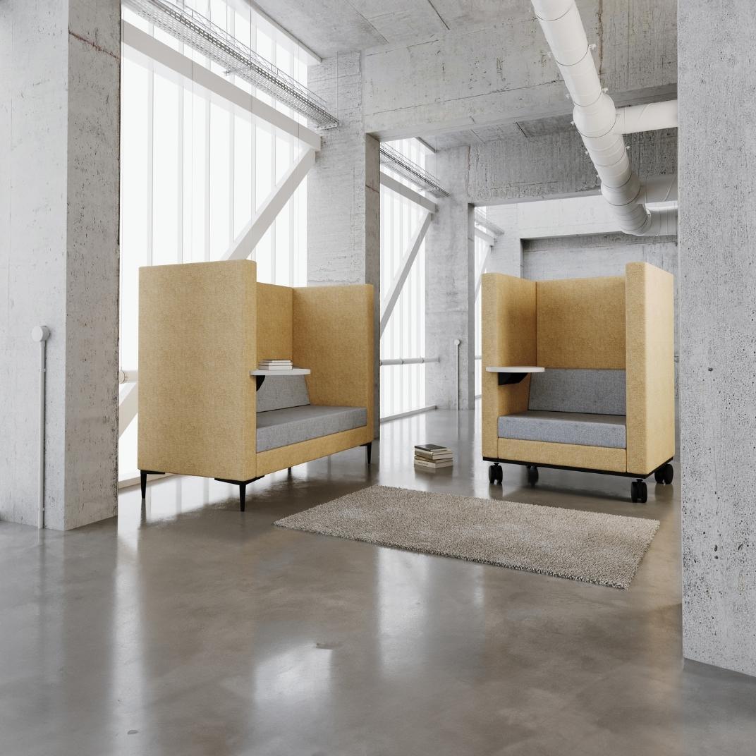 EM1-M-LH Move - High Back Sofa with Work Area