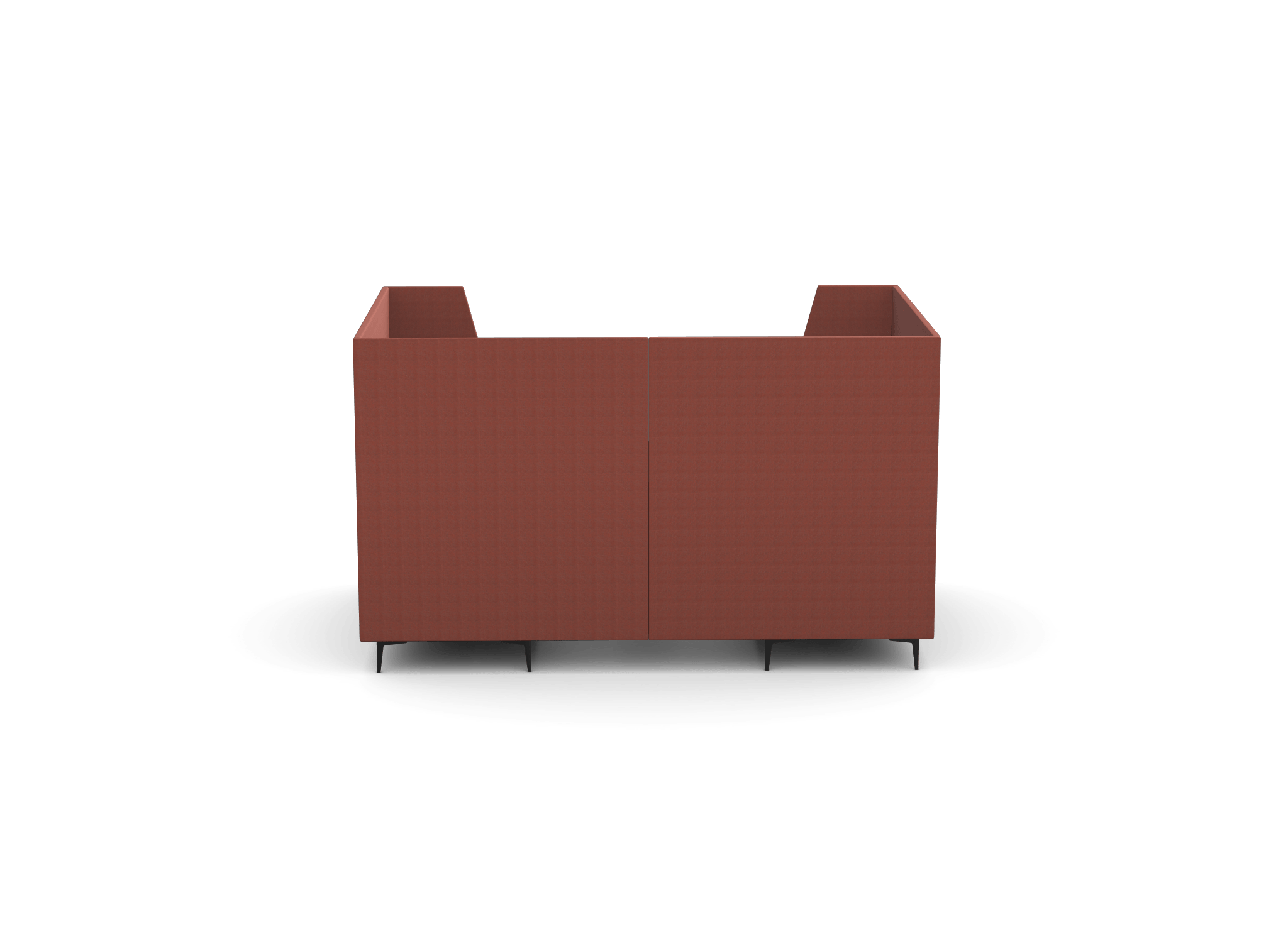 OB-SL-C11 Four Seat High Back Enclosed Booth With Table