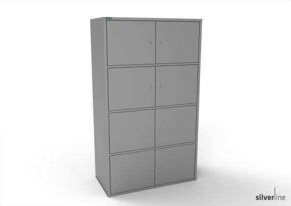 M:Line Eight Personal Lockers with digital kitlock