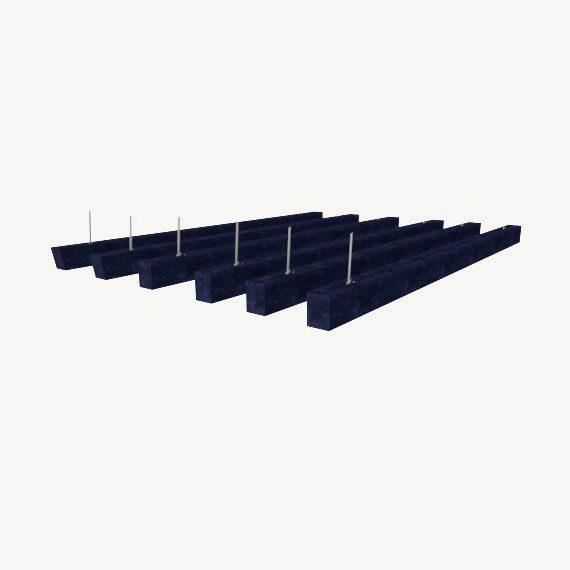 BREB200-10 Boxy Baffle 100mm drop with alu channel