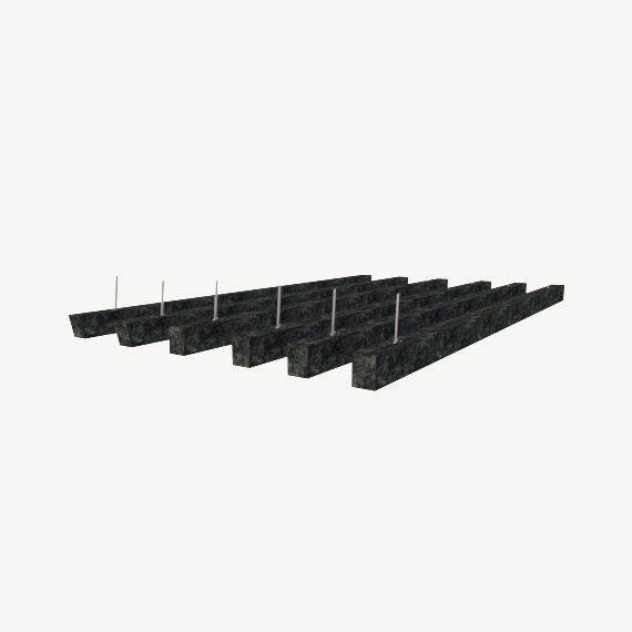 BREB240-10 Boxy Baffle 100mm drop with alu channel