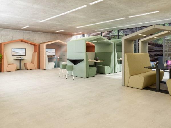 AX-6-R-NL Anex 6 Person Meeting Booth natural with no lights 