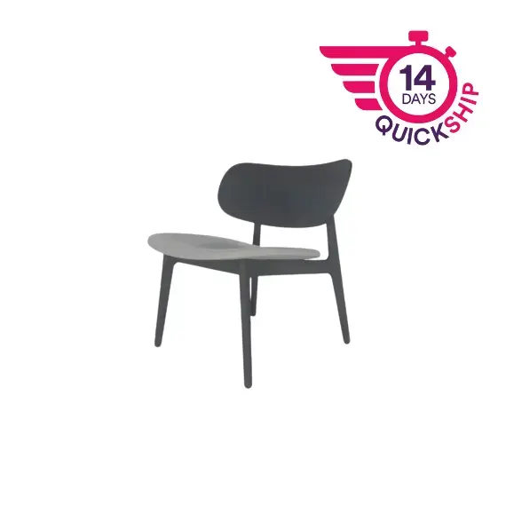 PLC008 PLC Lounge Chair with Upholstered Seat Pad