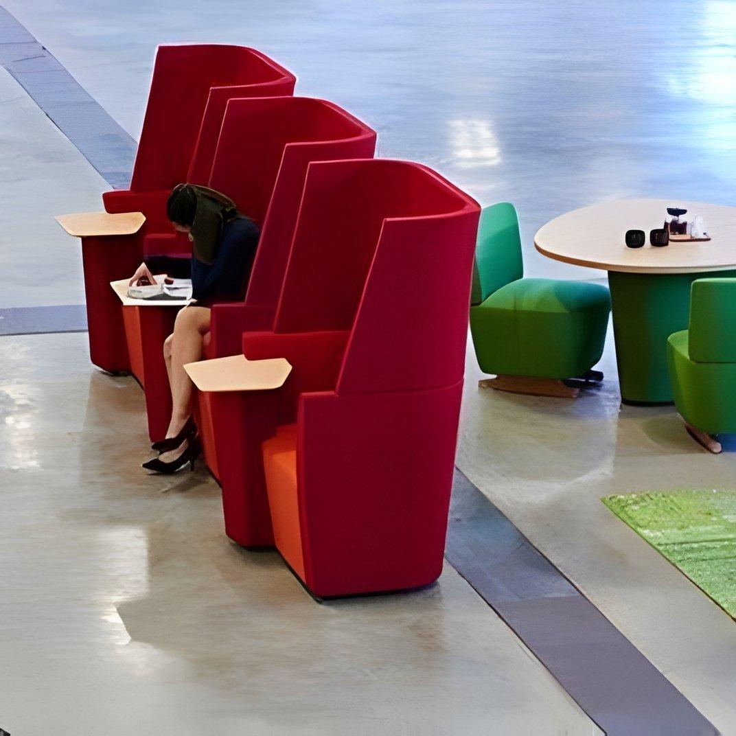 AD - 102 LT - Away From The Desk Single Seat Unit and Screen with LH integrated tablet