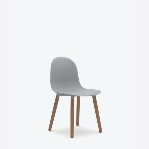 KIN103 - Kin Side Chair, Wood Legs