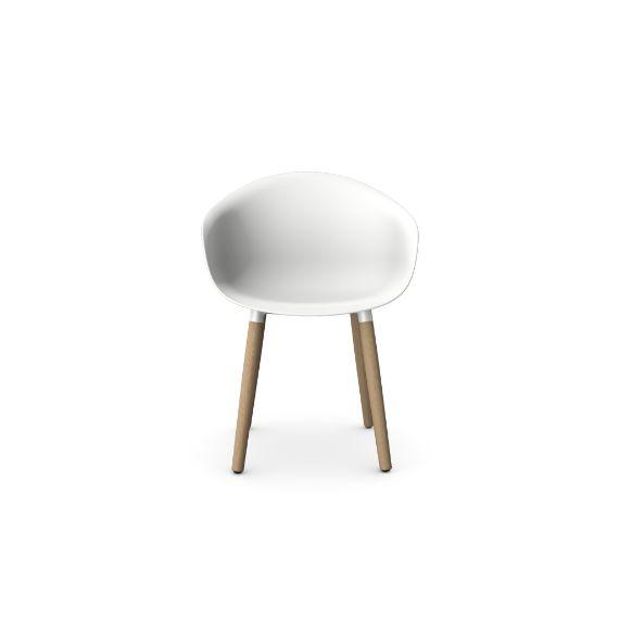 KIN303 Kin Tub Chair With Wooden Legs