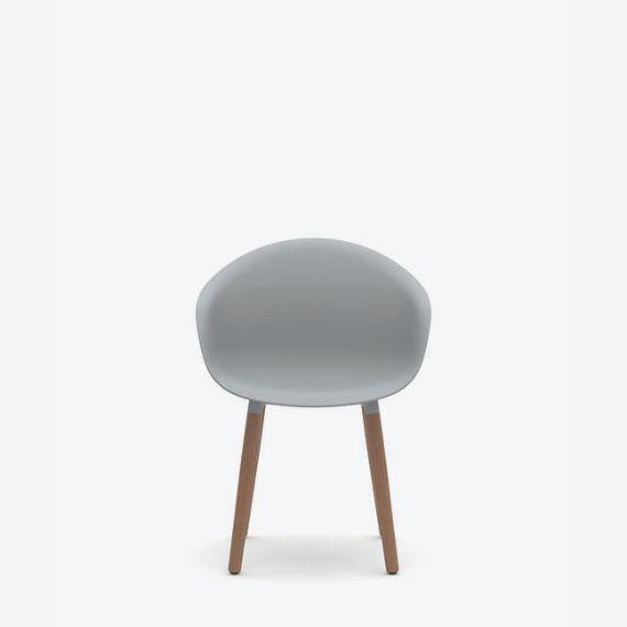 KIN303 Kin Tub Chair With Wooden Legs