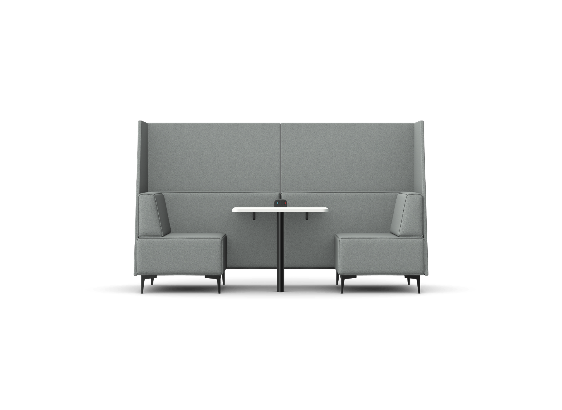 OB-SL-C7 Oban Two Seat High Back Open-Ended Booth with Table