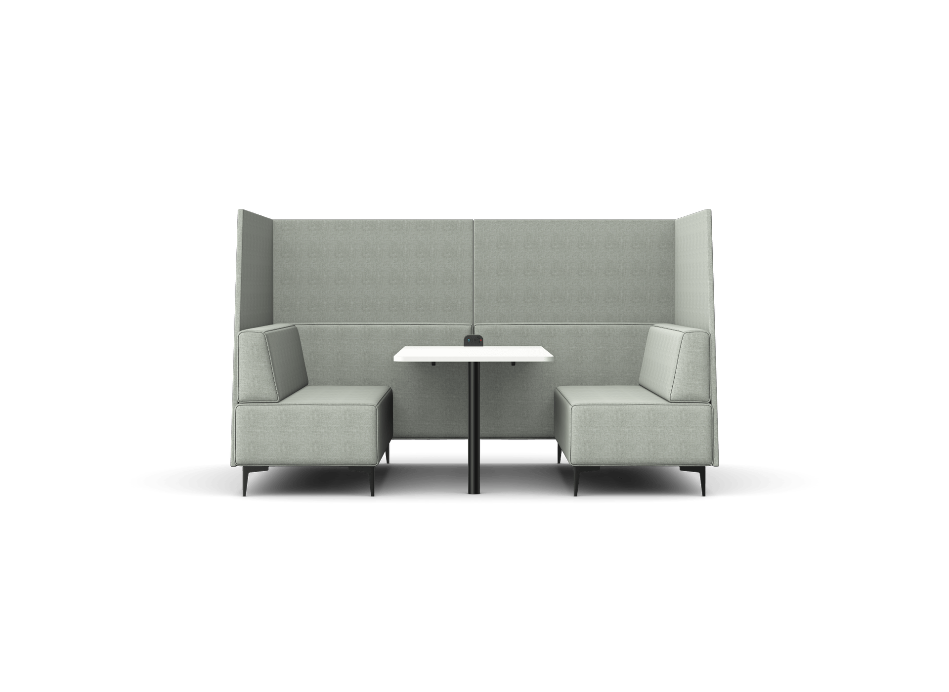 OB-SL-C9 Oban Six Seat High Back Open-Ended Booth with Table