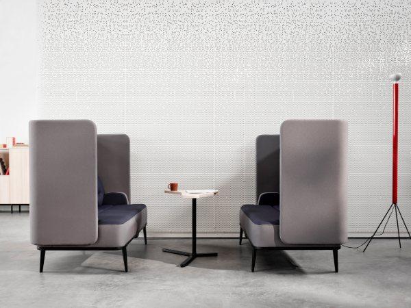 MTE-BCSR01 Single Seater Sofa with Rear and Right Hand Corner Screen