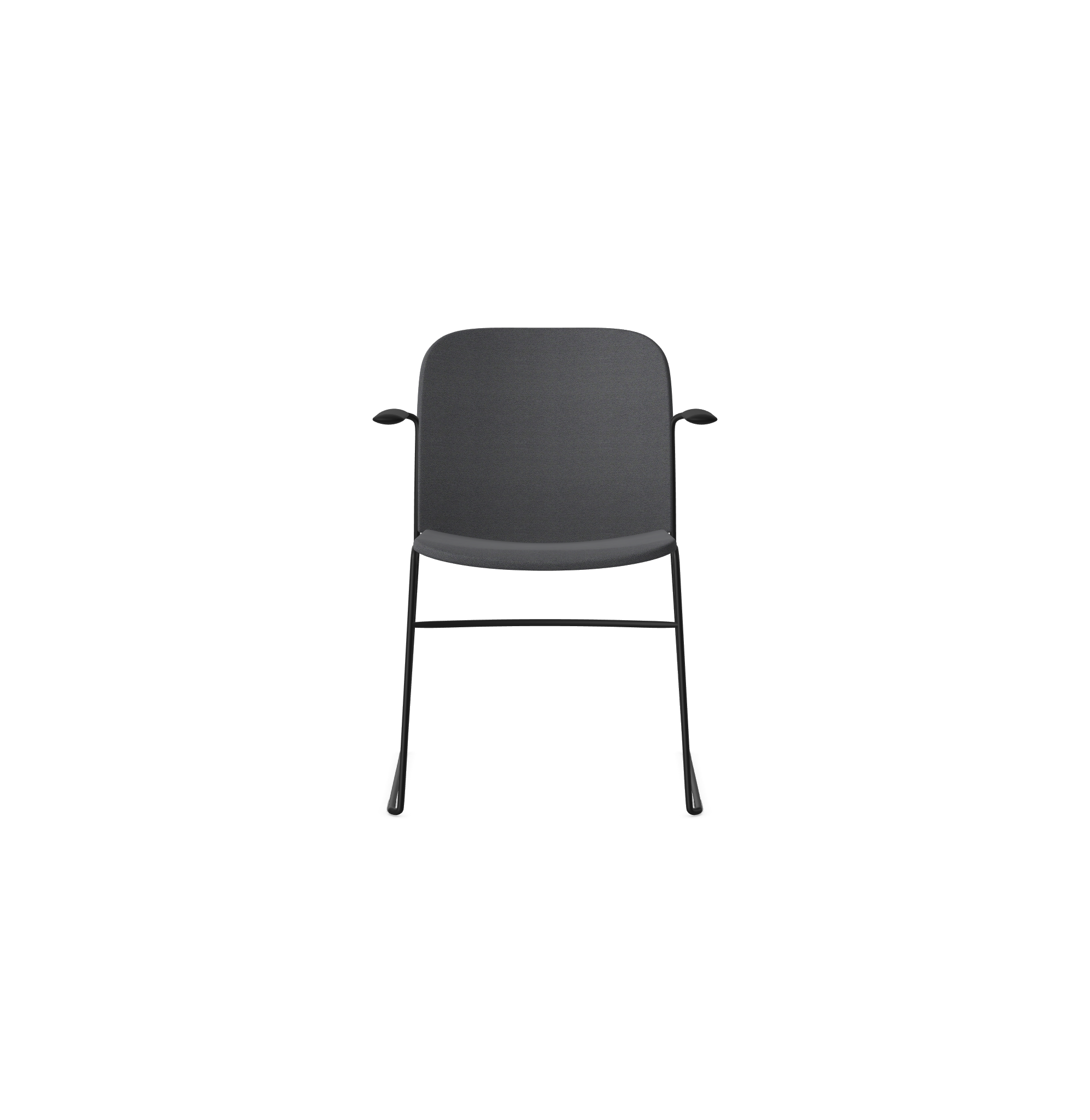 HSW415A Densiti Stacking Chair With Upholstered Seat With Arms