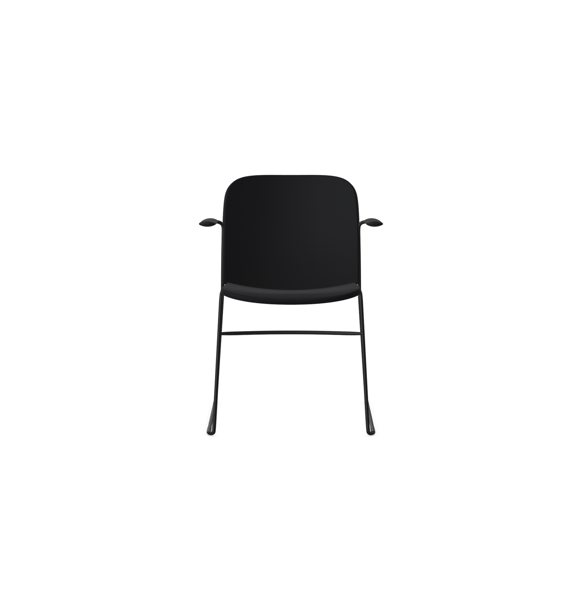 HSW415A Densiti Stacking Chair With Upholstered Seat With Arms