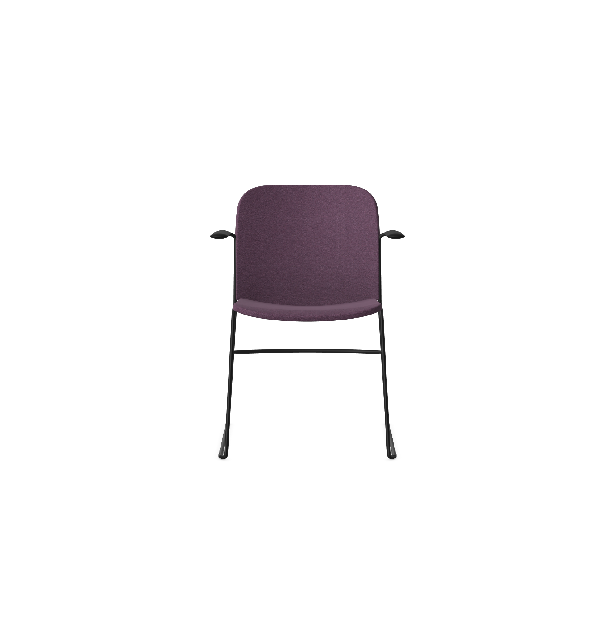 HSW415A Densiti Stacking Chair With Upholstered Seat With Arms