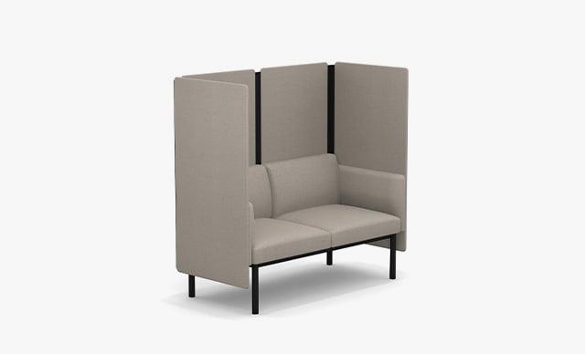 MX02SC Two Seat Sofa With Arms Back and Side Screens
