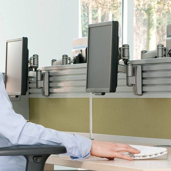 US4T04 Universal Desktop screen with 4 Bar Tool Rail - Various Sizes Available