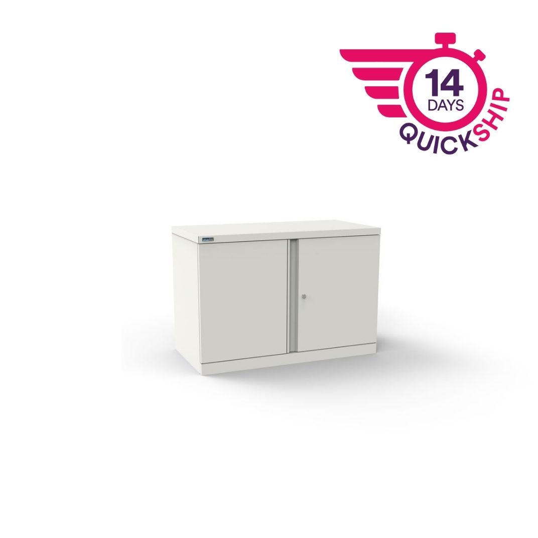 CULM2SD - M:Line Steel Cupboard - 690mmH 2 double door - assembled c/w 1 shelf