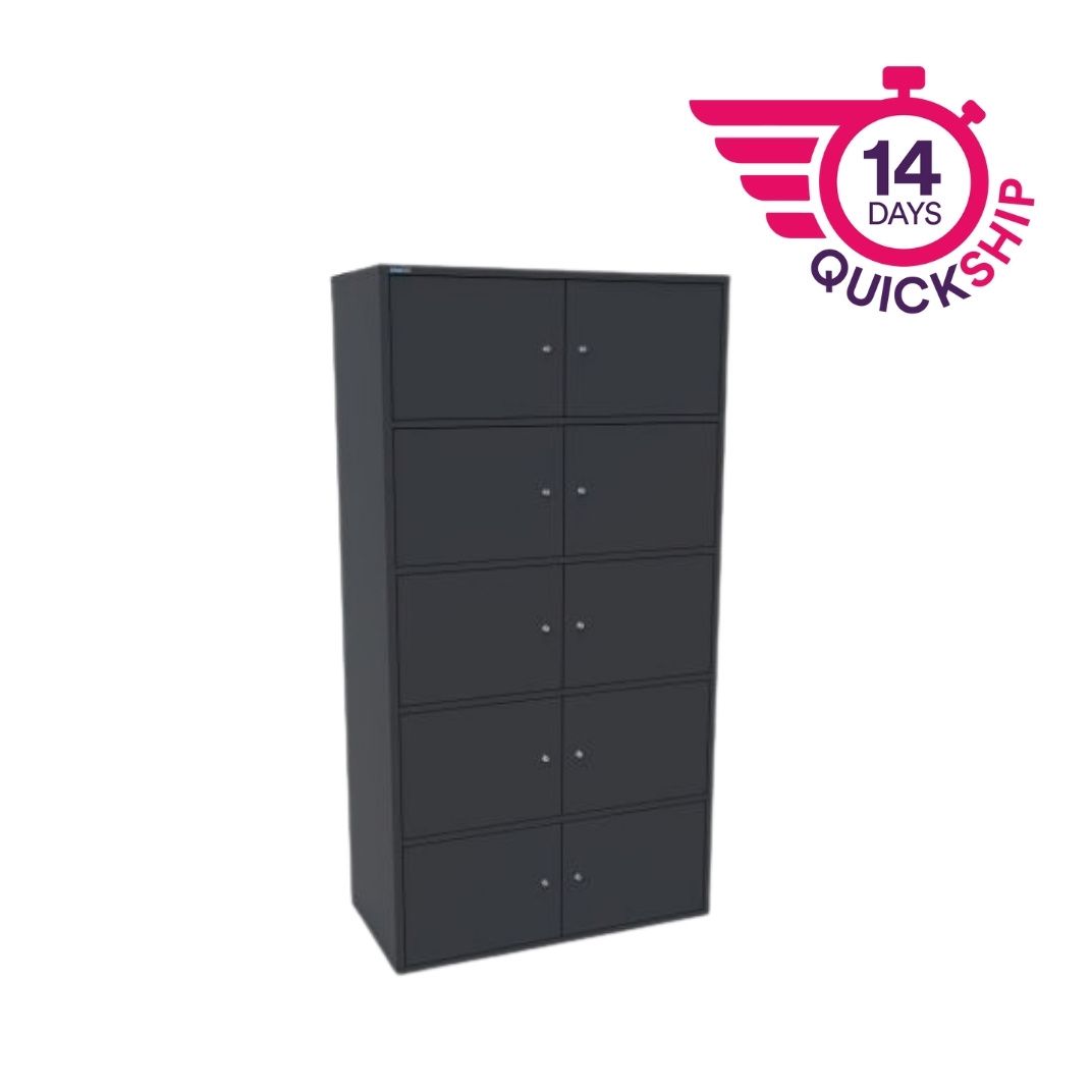 PM190PC10SDD - M:Line Ten Personal Lockers with digital kitlock