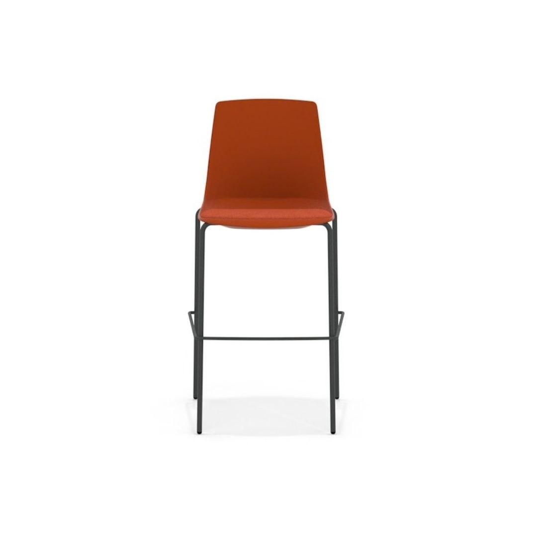 ARL 31 High Stool Frame, 4 Leg Frame, Upholstered Seat pad