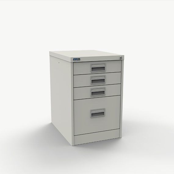 FCMI1F - Filing Cabinet - One Filing + Three Storage Drawers