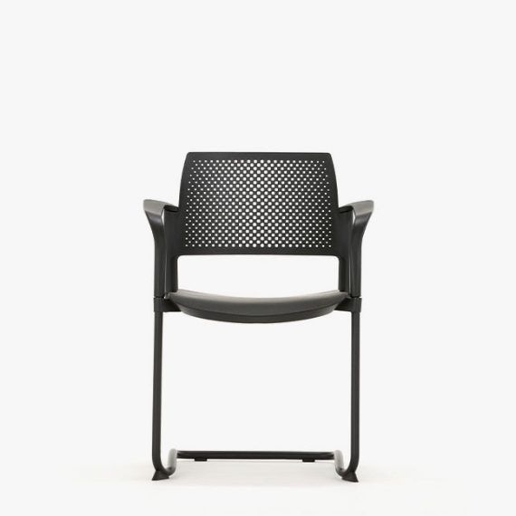 KS4A Kyos With Arms Cantilever Plastic Seat and Back*