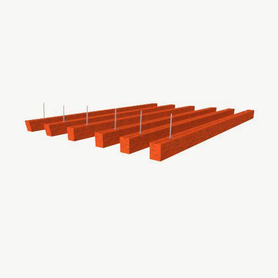 BREB200-10 Allsfar Boxy Baffle 100mm drop with alu channel