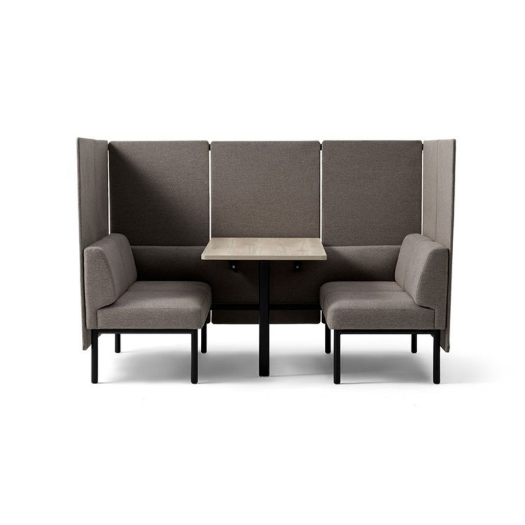 MXU04SCT Low Four Person Unit with Table with Back and Side Screens