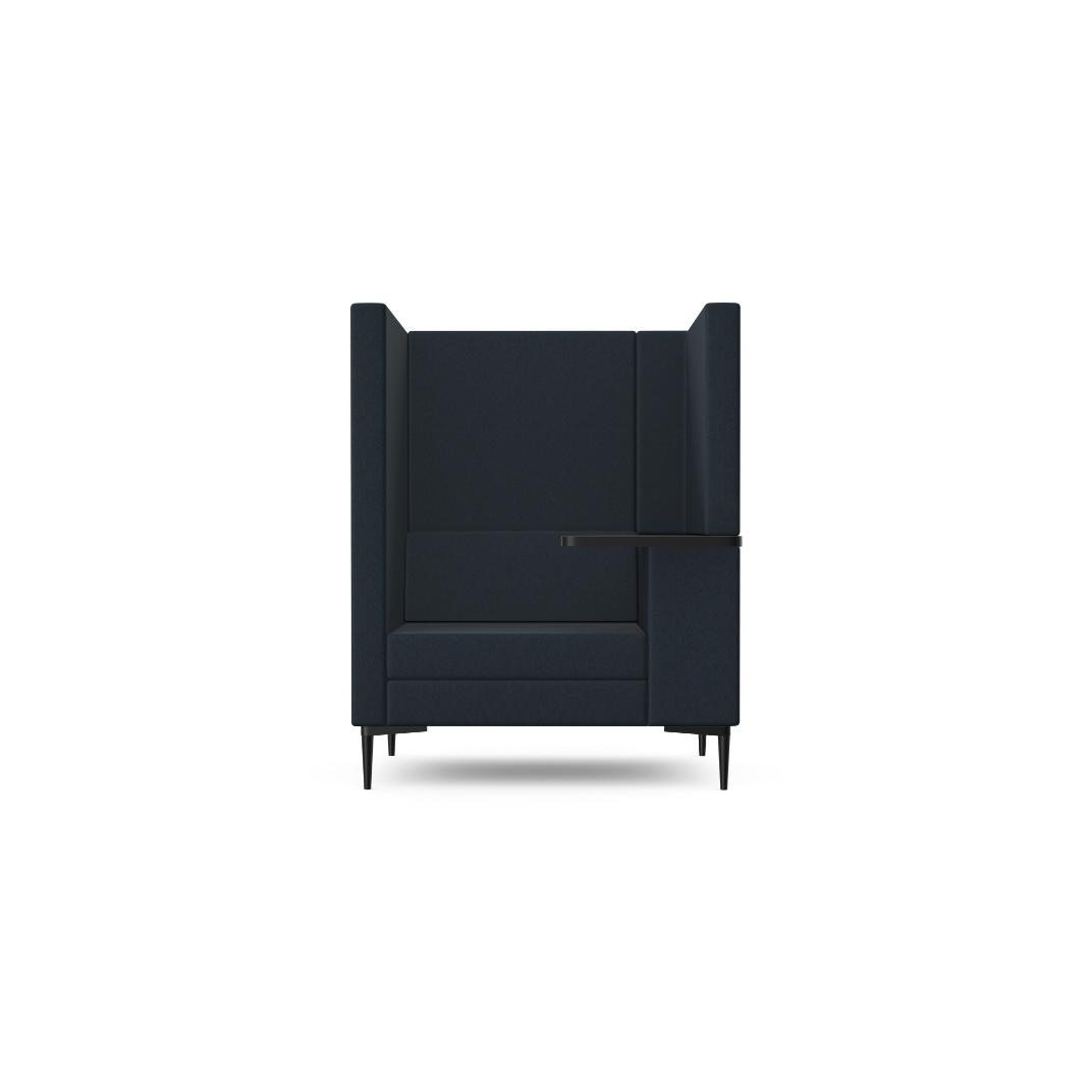 EM1-W-RH - Element Lite, One Seat High Back Sofa With Legs