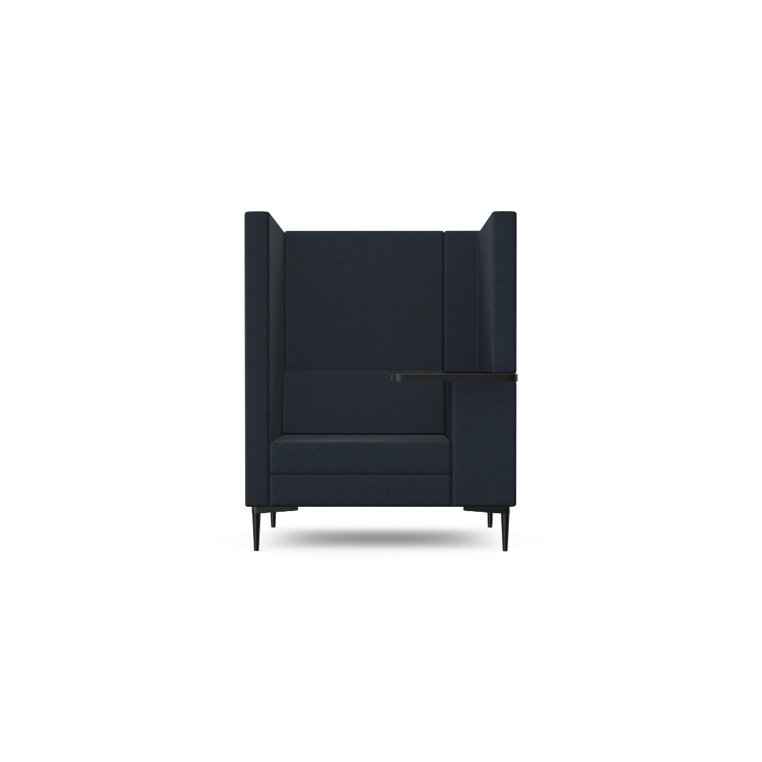 EM1-W-RH - Element Lite, One Seat High Back Sofa With Legs