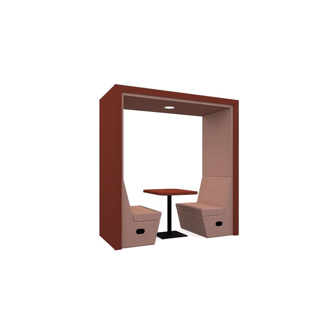 RYP-FSO2PS Railway Carriage Flat Roof (Square) Open - 2 Seat