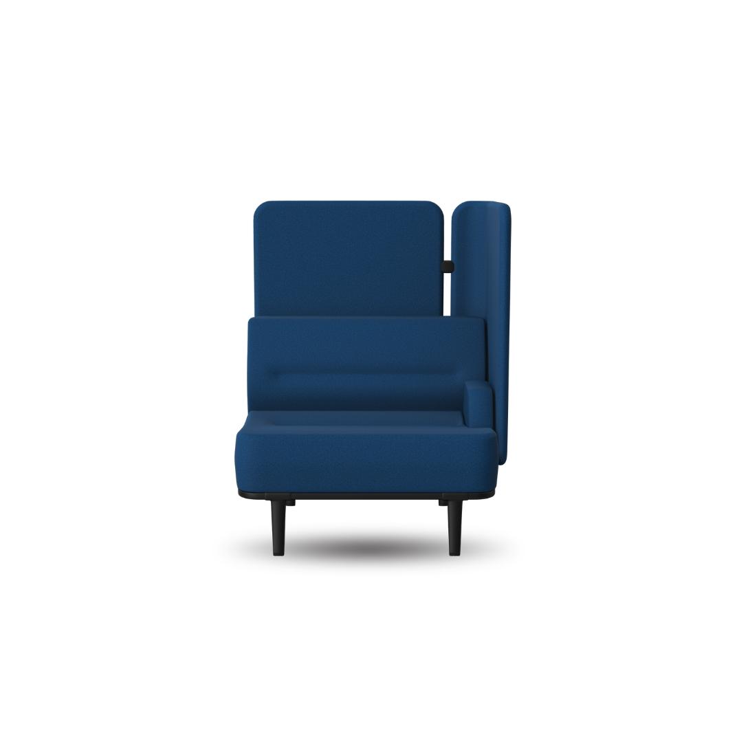 MTE-BCSL01 Single Seater Sofa with Rear and Left Hand Corner Screen